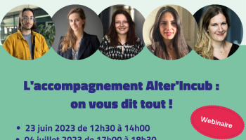 [Webinaire] Appel à projets Alter&rsquo;Incub, c&rsquo;est parti !