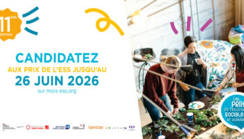 Prix de l’ESS 2026 : c’est le moment de candidater !