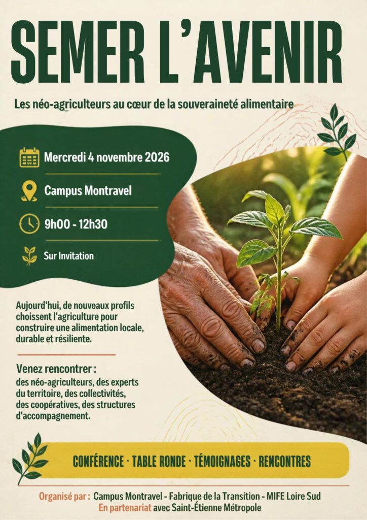 Matinée : Table ronde  « Semer l&rsquo;Avenir : les néo-agriculteurs au cœur de la souveraineté alimentaire »