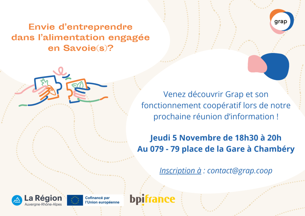 Entreprendre dans l’alimentation engagée : rejoignez le Grap !