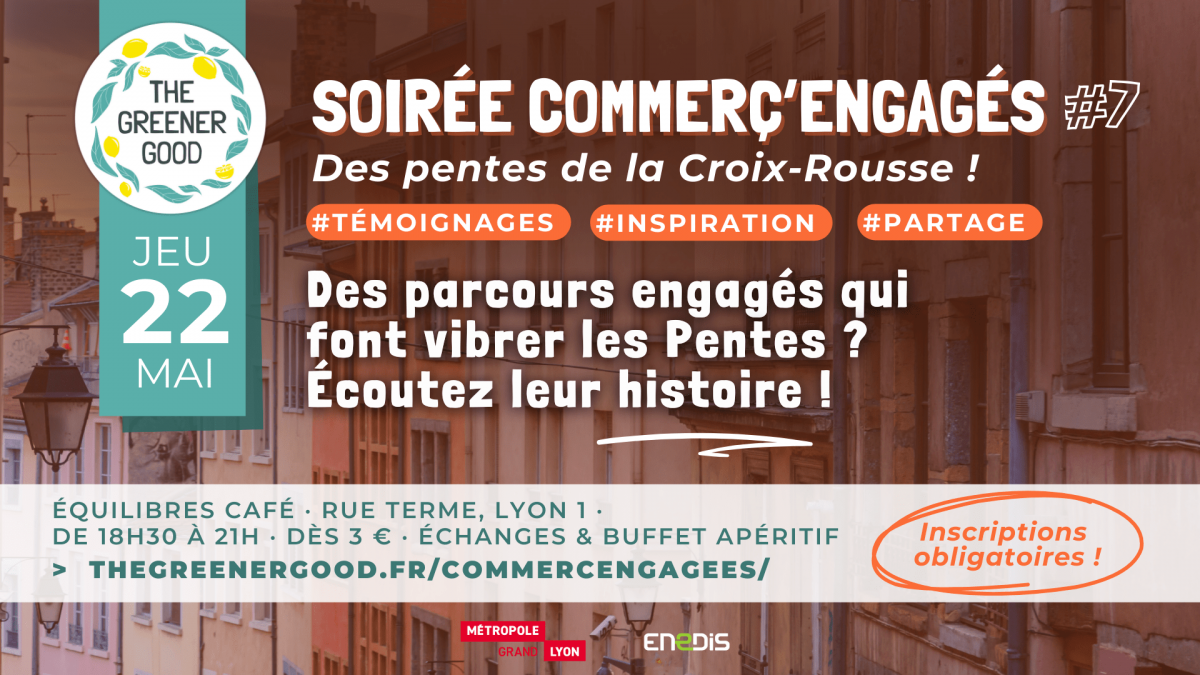 Bannière de l'événement avec une photo des pentes de la croix rousse