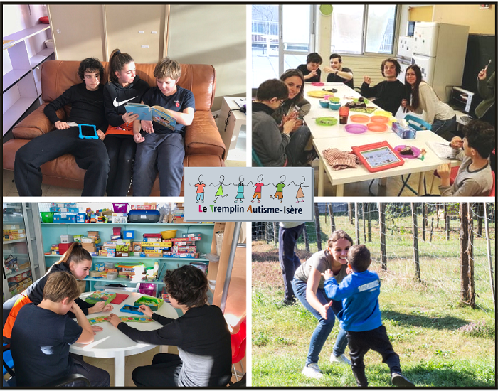 Enfants du Tremplin en s&eacute;ance &eacute;ducative